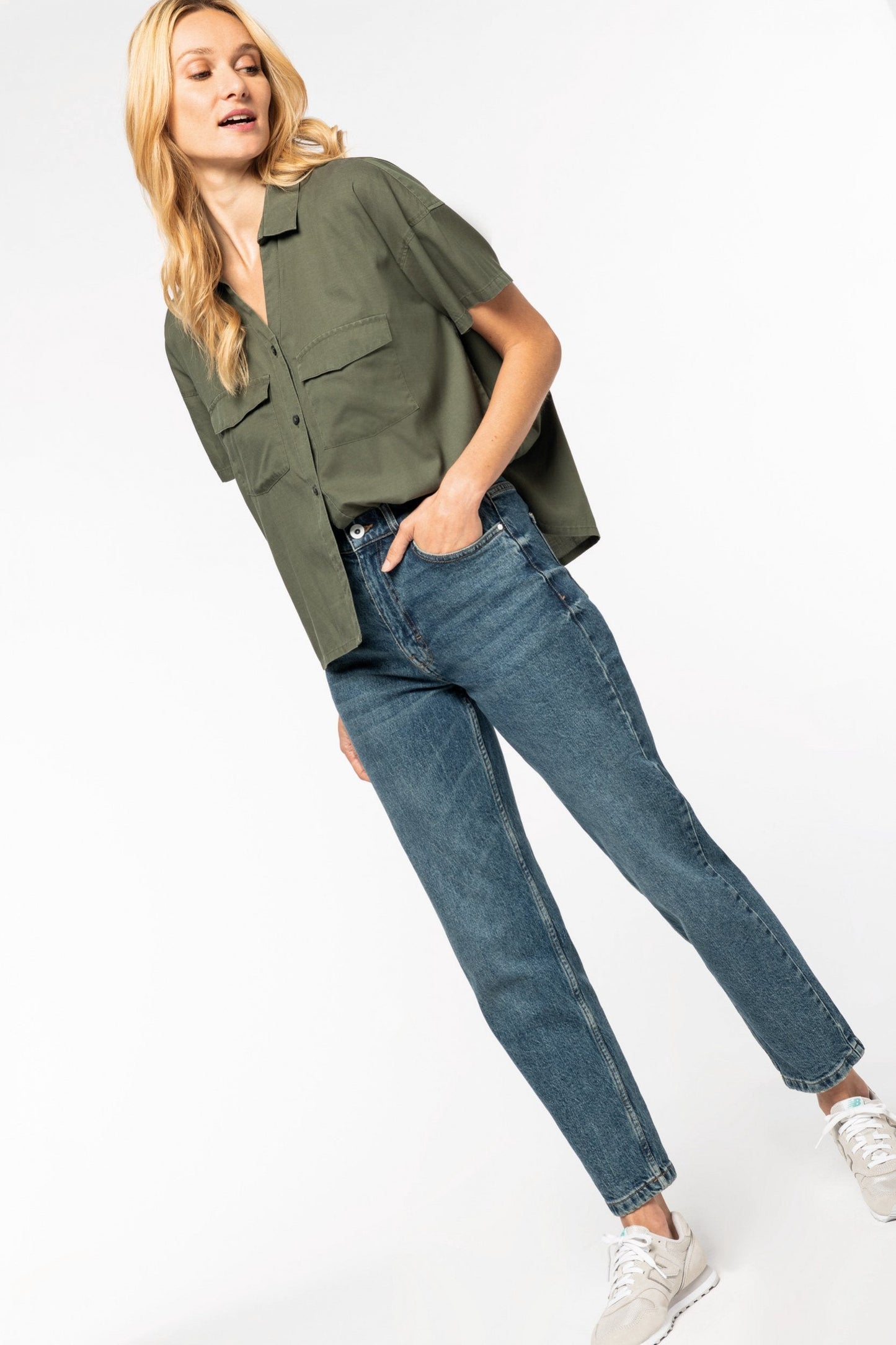 Womens Tencel Oversized Shirt