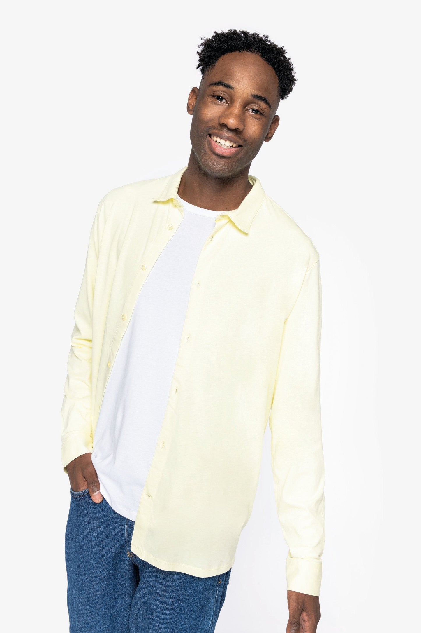 Mens Organic Long Sleeve Jersey Shirt