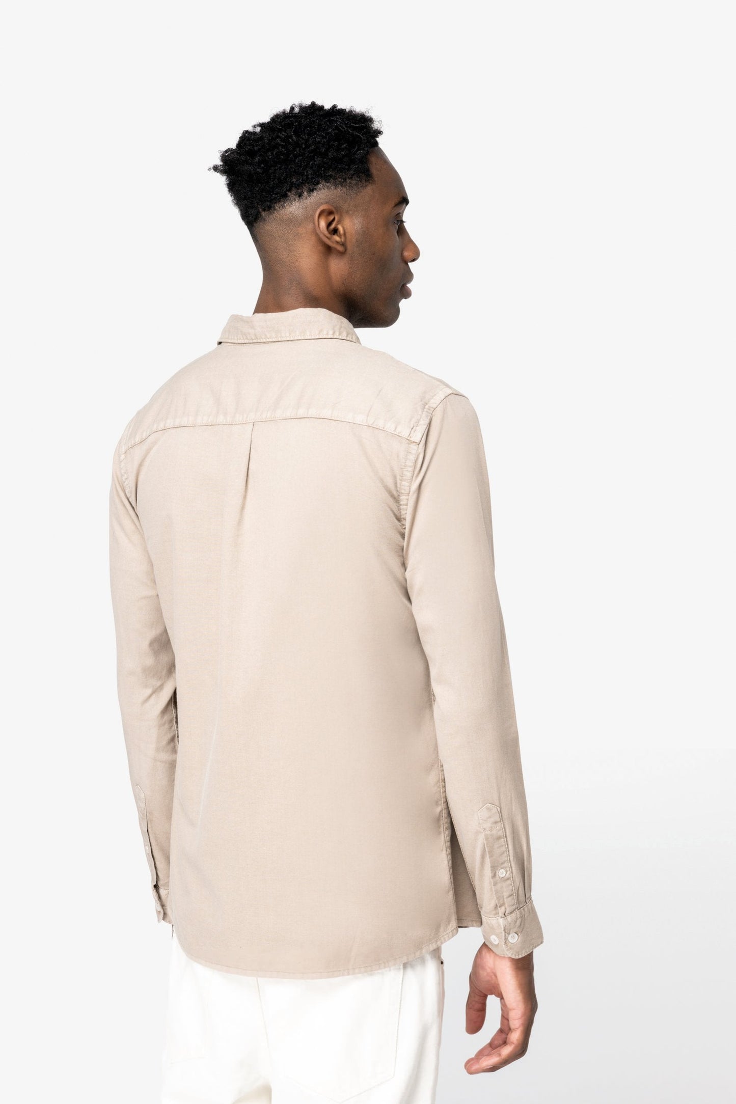 Mens Organic Washed Long Sleeve Shirt