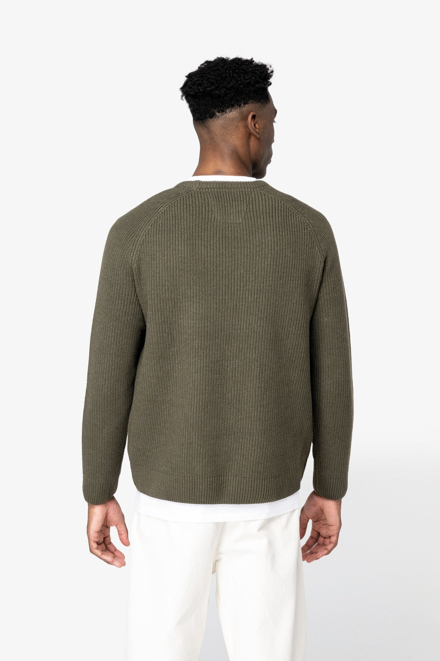 Mens Organic Chunky Knit Sweatshirt