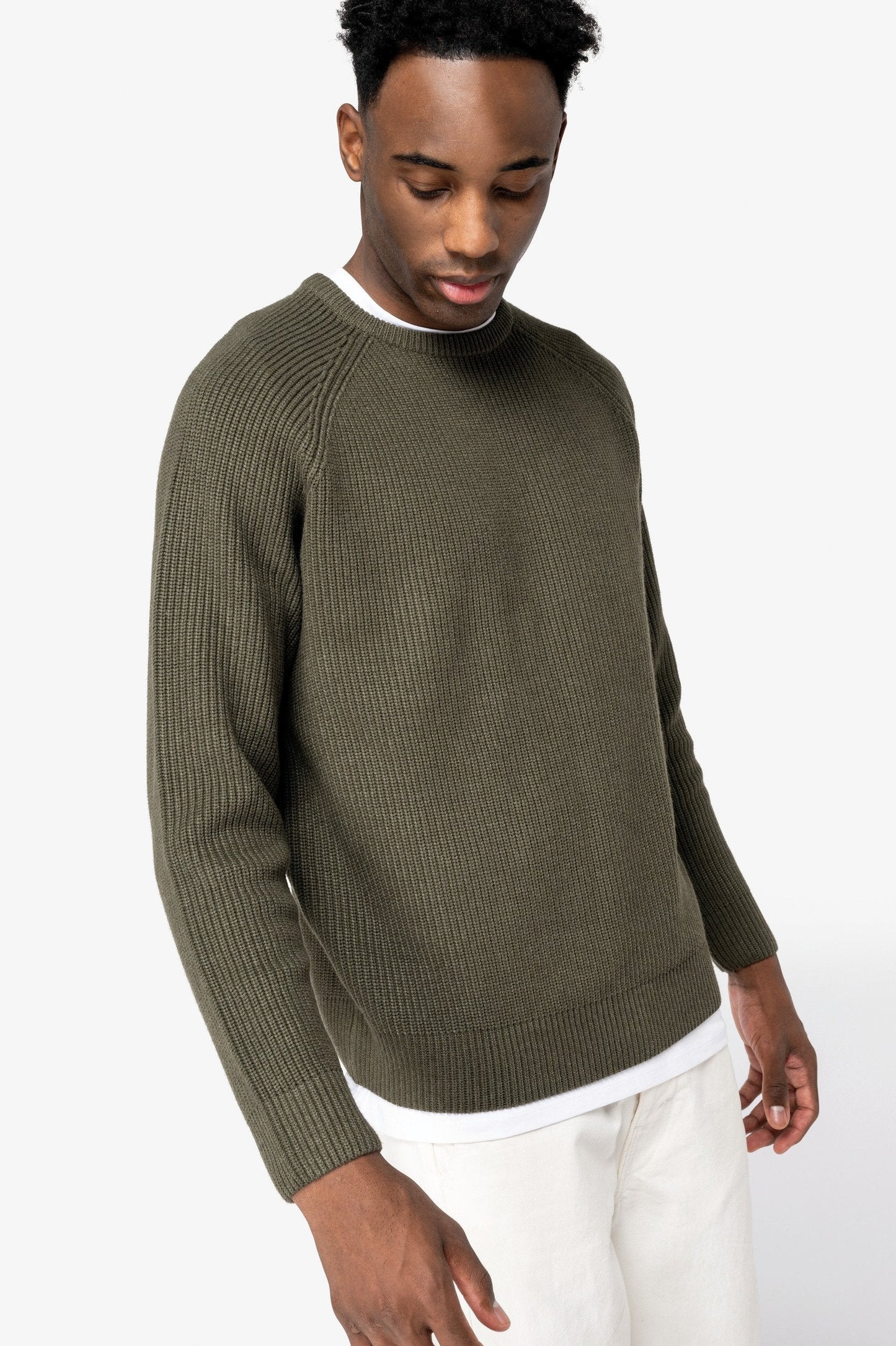 Mens Organic Chunky Knit Sweatshirt