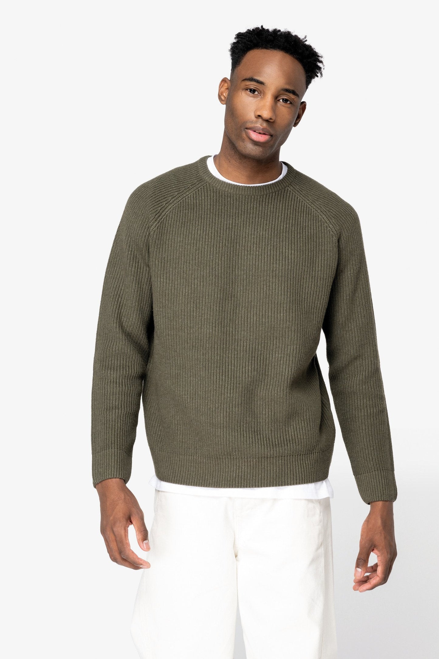 Mens Organic Chunky Knit Sweatshirt