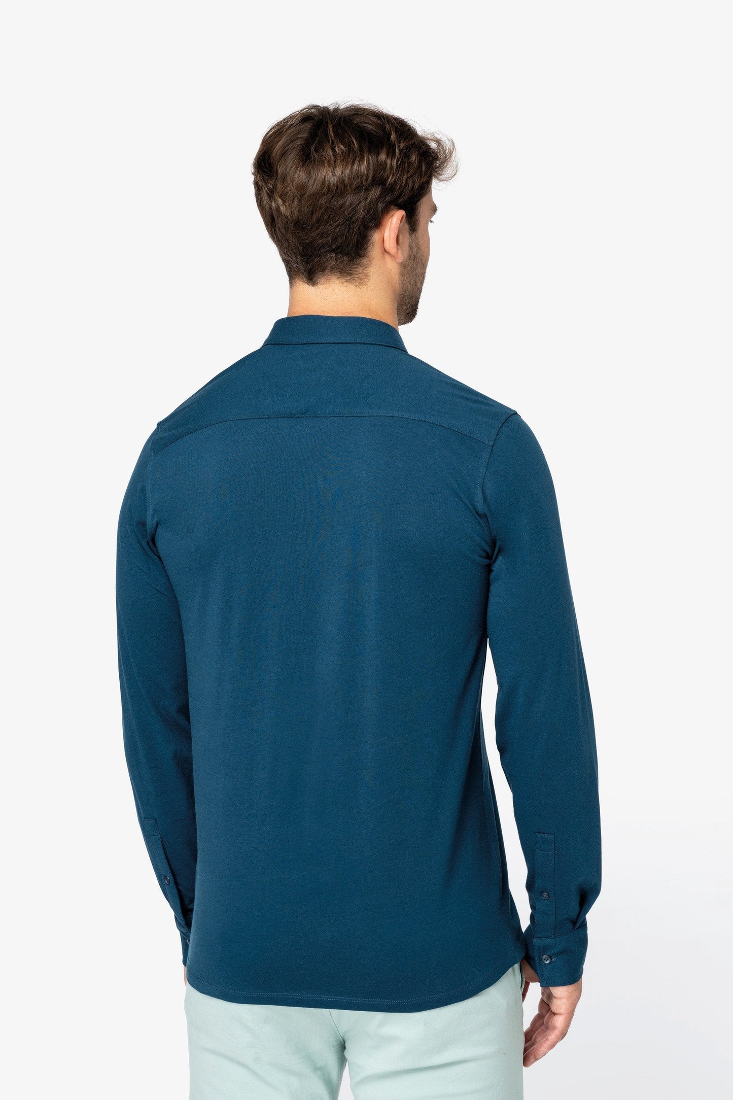 Mens Organic Long Sleeve Jersey Shirt