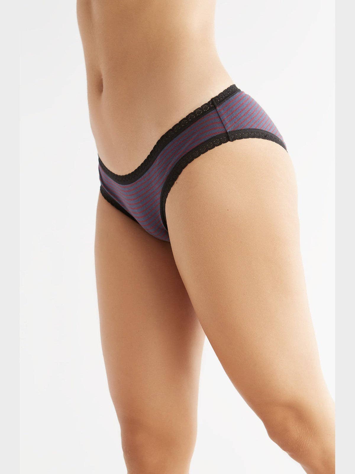 Organic Cotton Brief with Lace: Womens