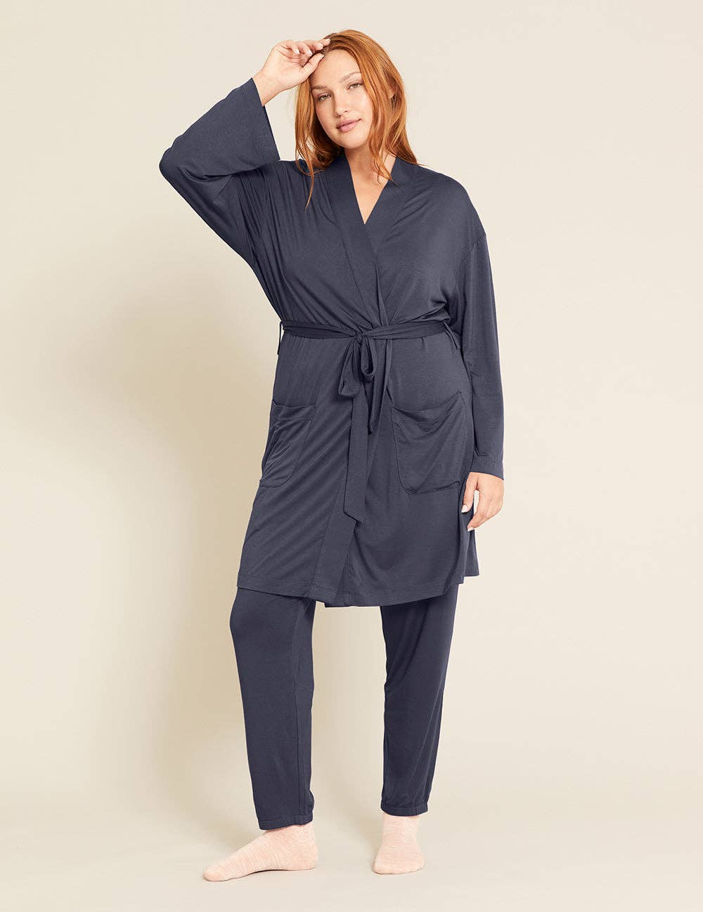 Organic Bamboo Sleep Robe: Womens
