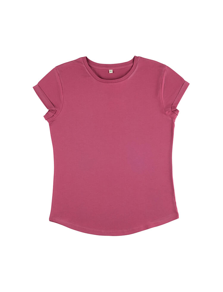 Womens Organic Rolled Sleeve T-shirt