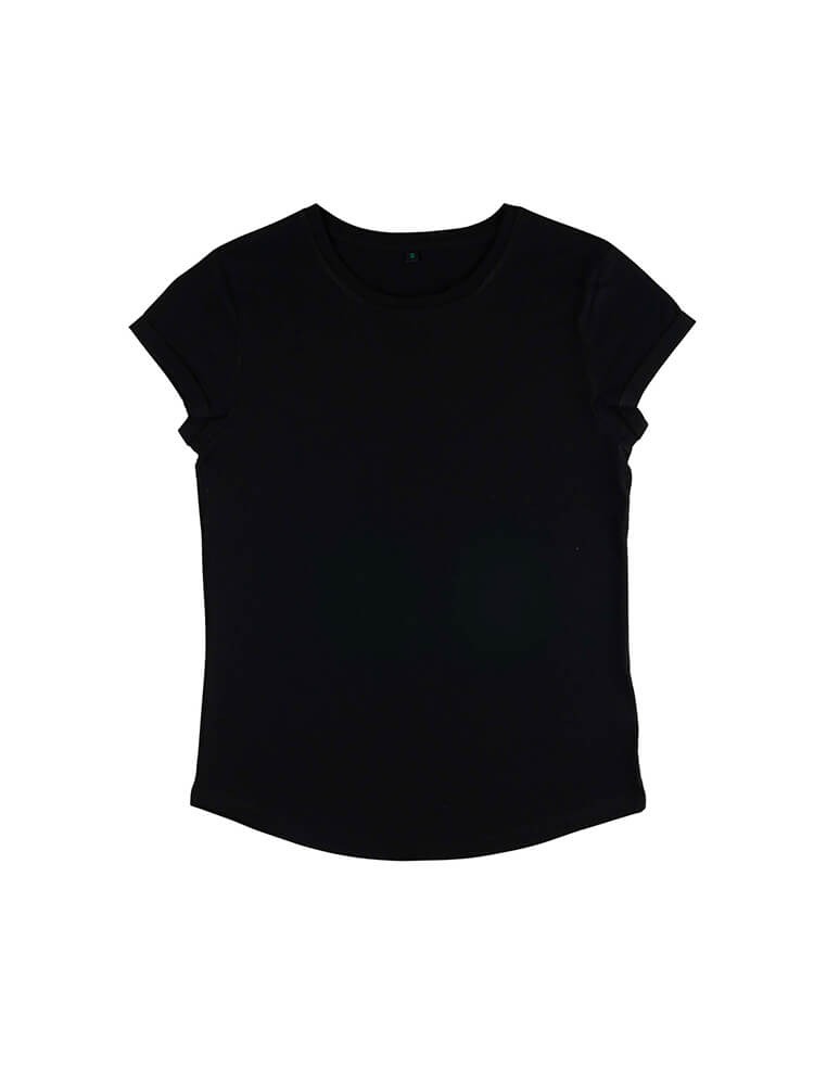 Womens Organic Rolled Sleeve T-shirt