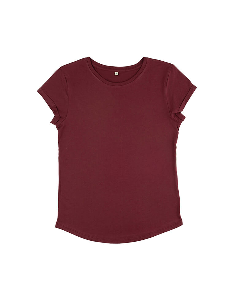 Womens Organic Rolled Sleeve T-shirt