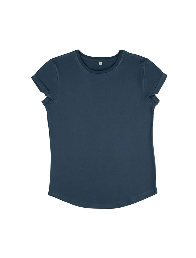 Womens Organic Rolled Sleeve T-shirt
