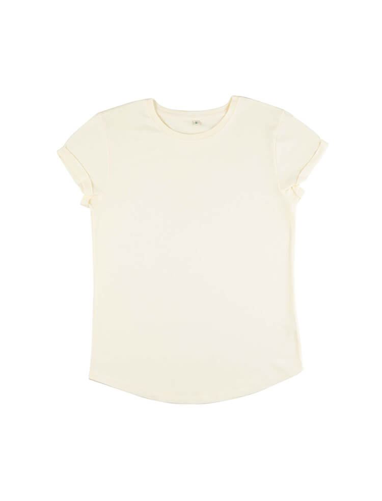 Womens Organic Rolled Sleeve T-shirt