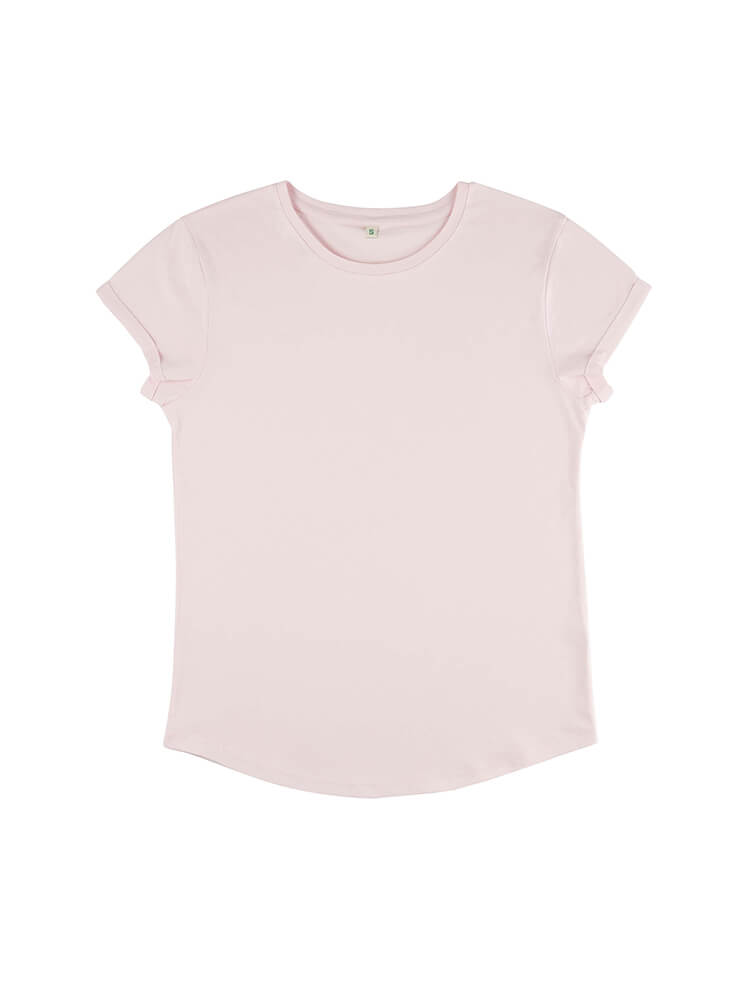 Womens Organic Rolled Sleeve T-shirt