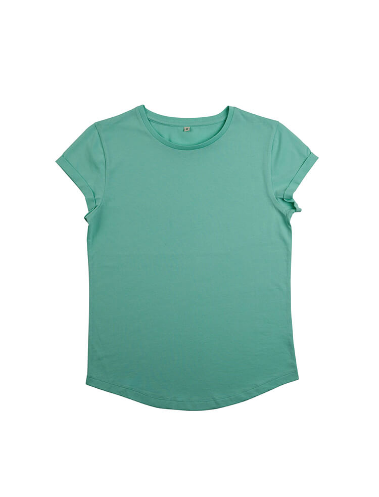 Womens Organic Rolled Sleeve T-shirt