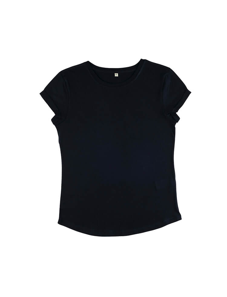 Womens Organic Rolled Sleeve T-shirt