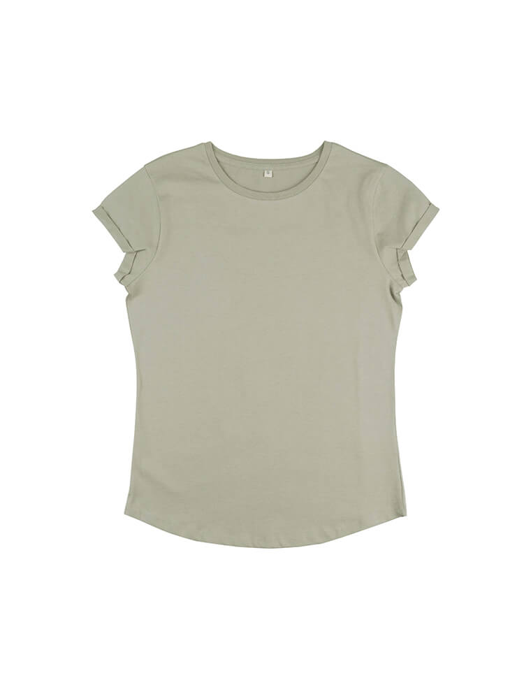 Womens Organic Rolled Sleeve T-shirt