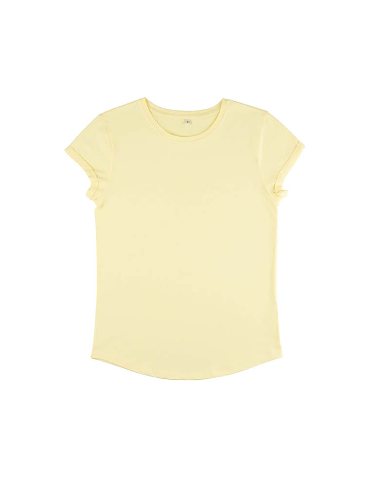 Womens Organic Rolled Sleeve T-shirt