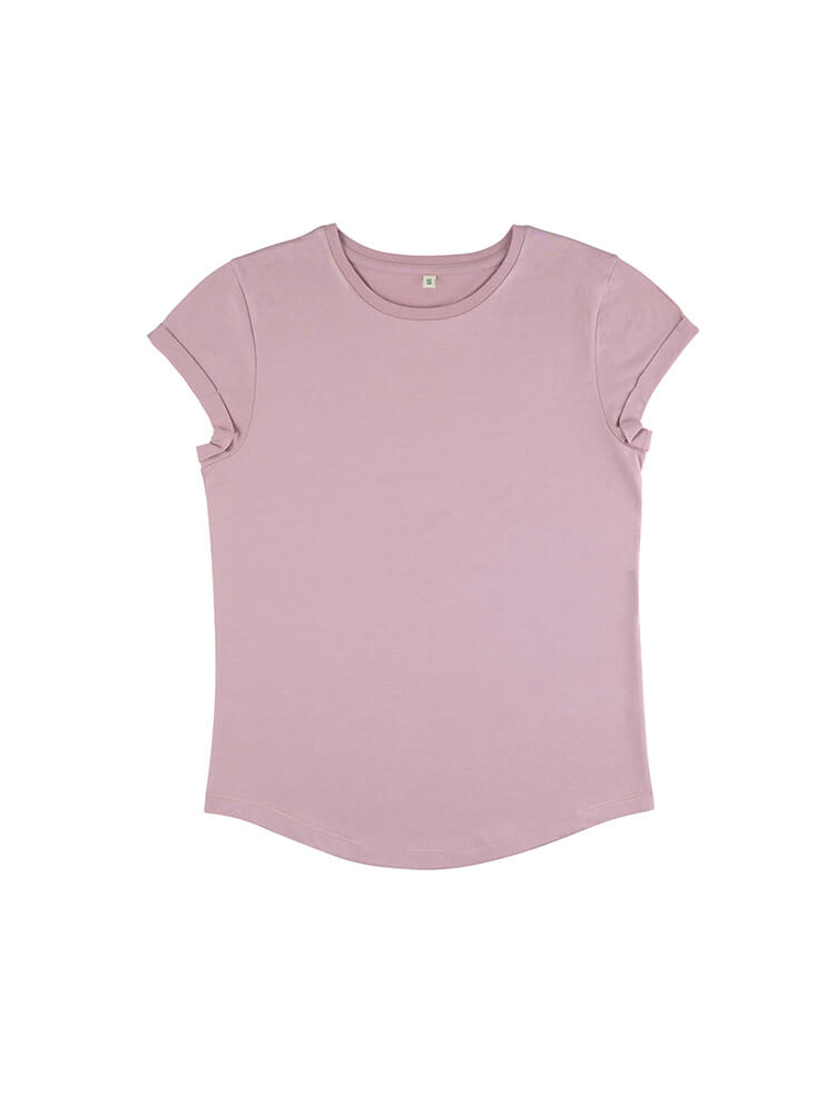 Womens Organic Rolled Sleeve T-shirt