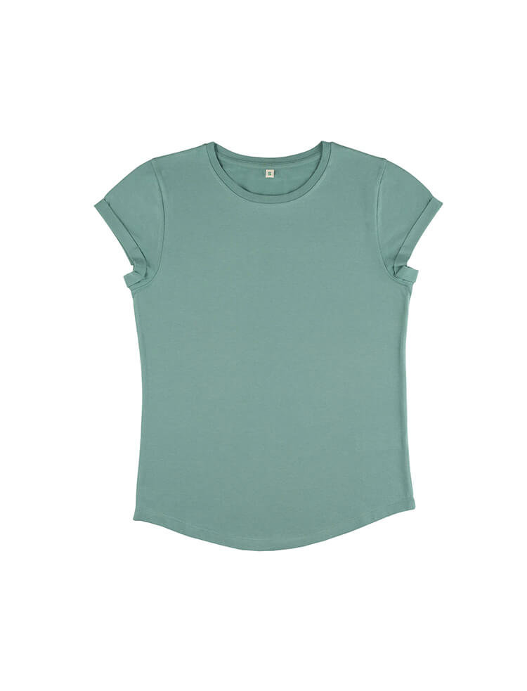 Womens Organic Rolled Sleeve T-shirt