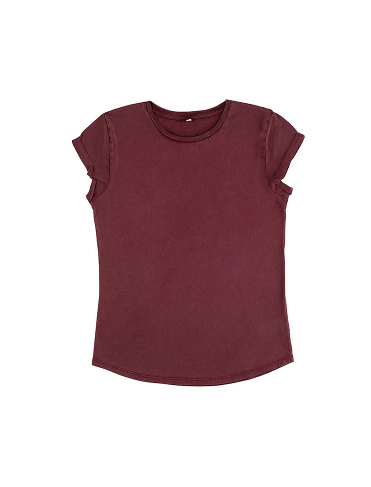 Womens Organic Rolled Sleeve T-shirt