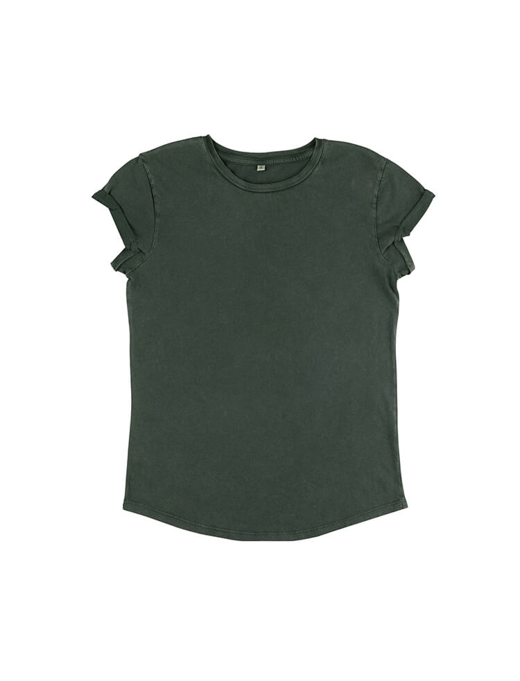 Womens Organic Rolled Sleeve T-shirt