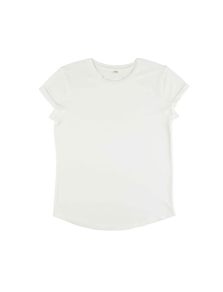 Womens Organic Rolled Sleeve T-shirt