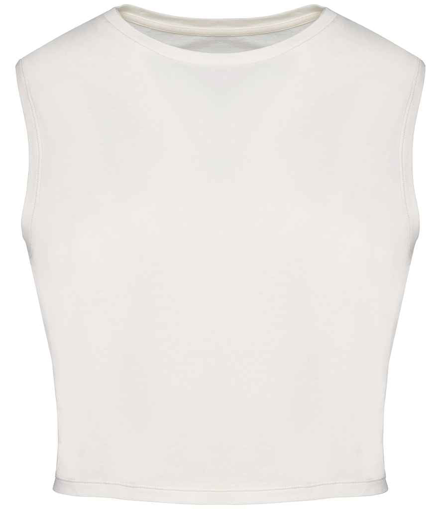 Womens Organic Faded Cropped Tank Top