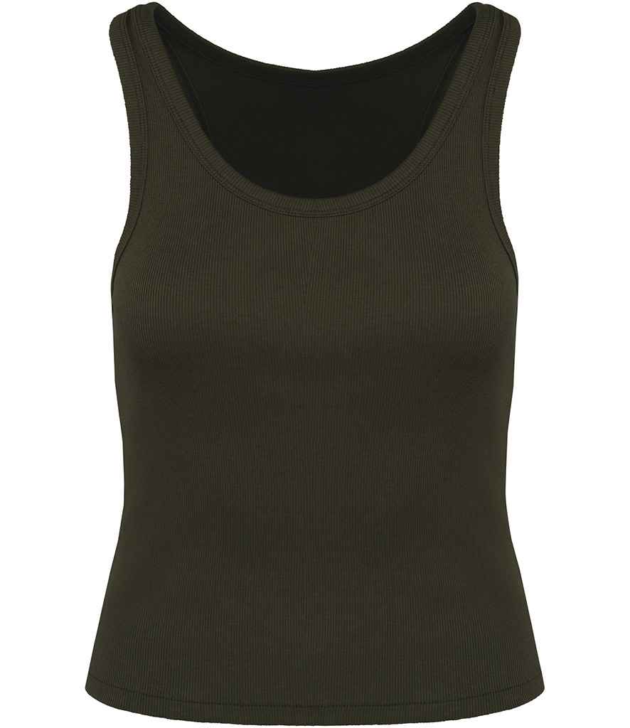 Womens Organic Ribbed Tank Top