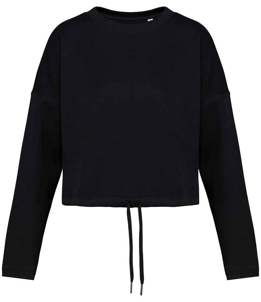 Womens Organic Oversized Cropped Sweatshirt