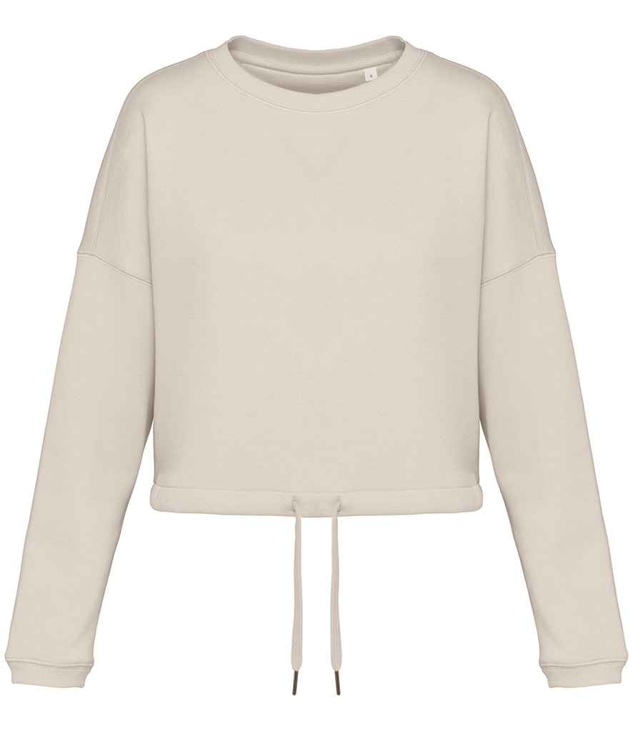 Womens Organic Oversized Cropped Sweatshirt