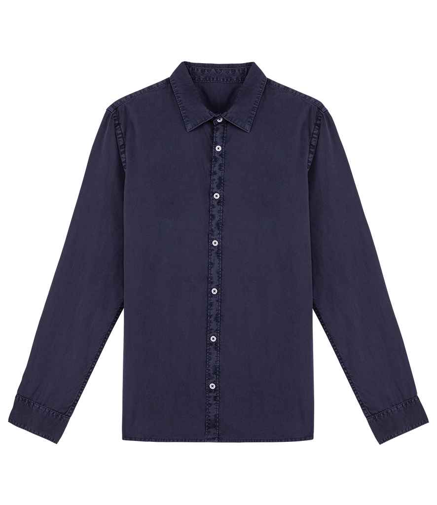Mens Organic Washed Long Sleeve Shirt