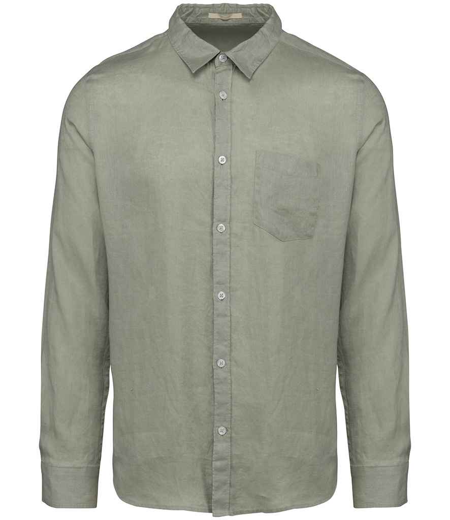 Mens Linen Long Sleeve Shirt