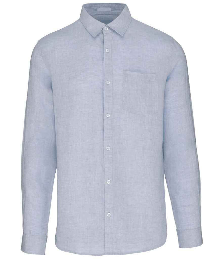 Mens Linen Long Sleeve Shirt