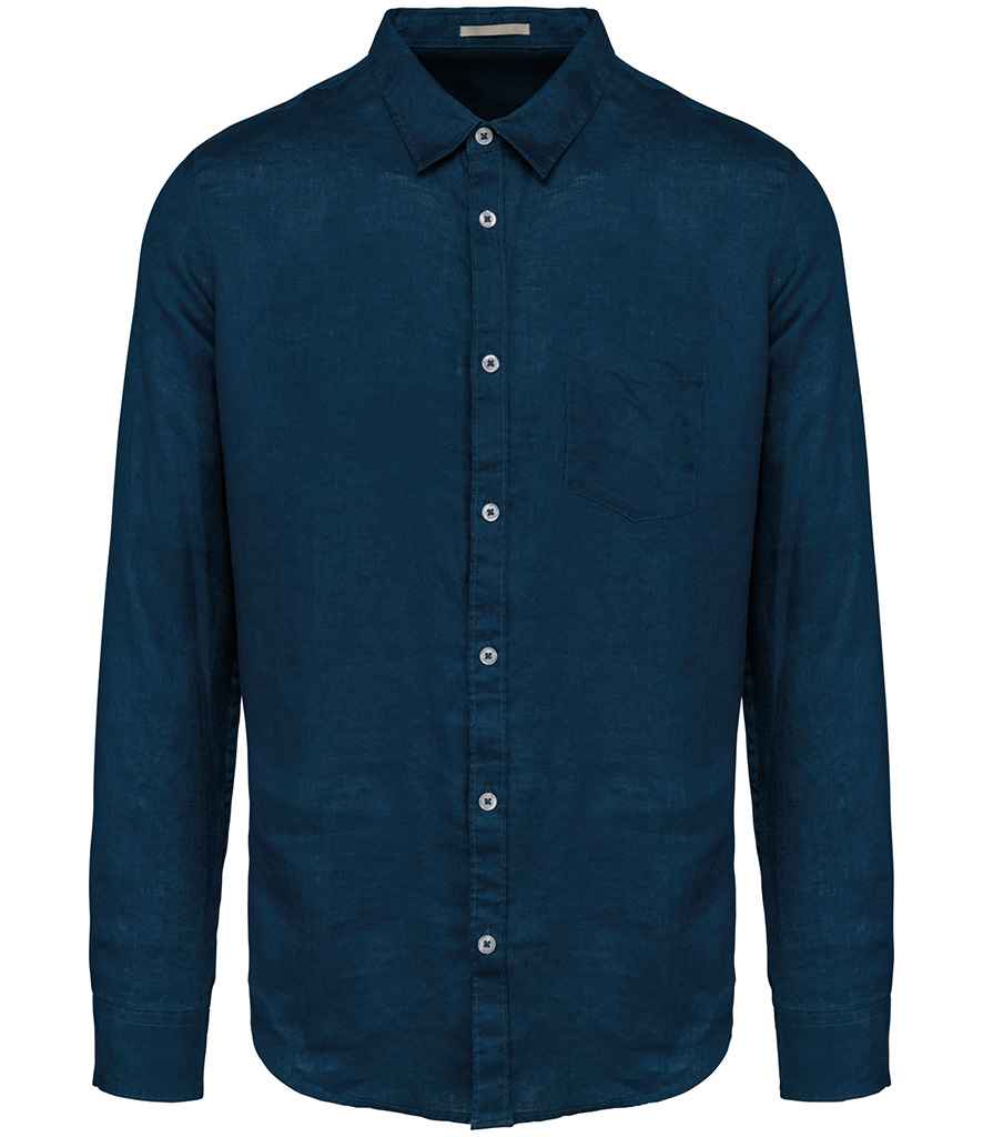 Mens Linen Long Sleeve Shirt