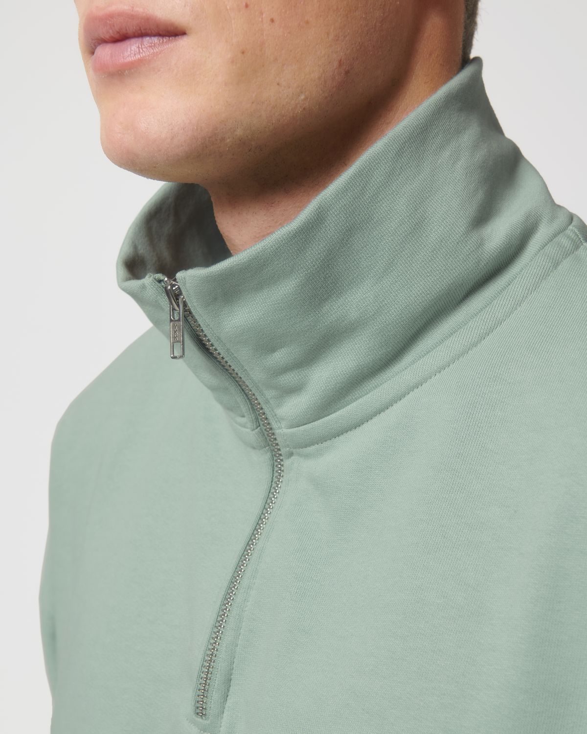 Organic Heavyweight Quarter Zip Sweatshirt: Unisex
