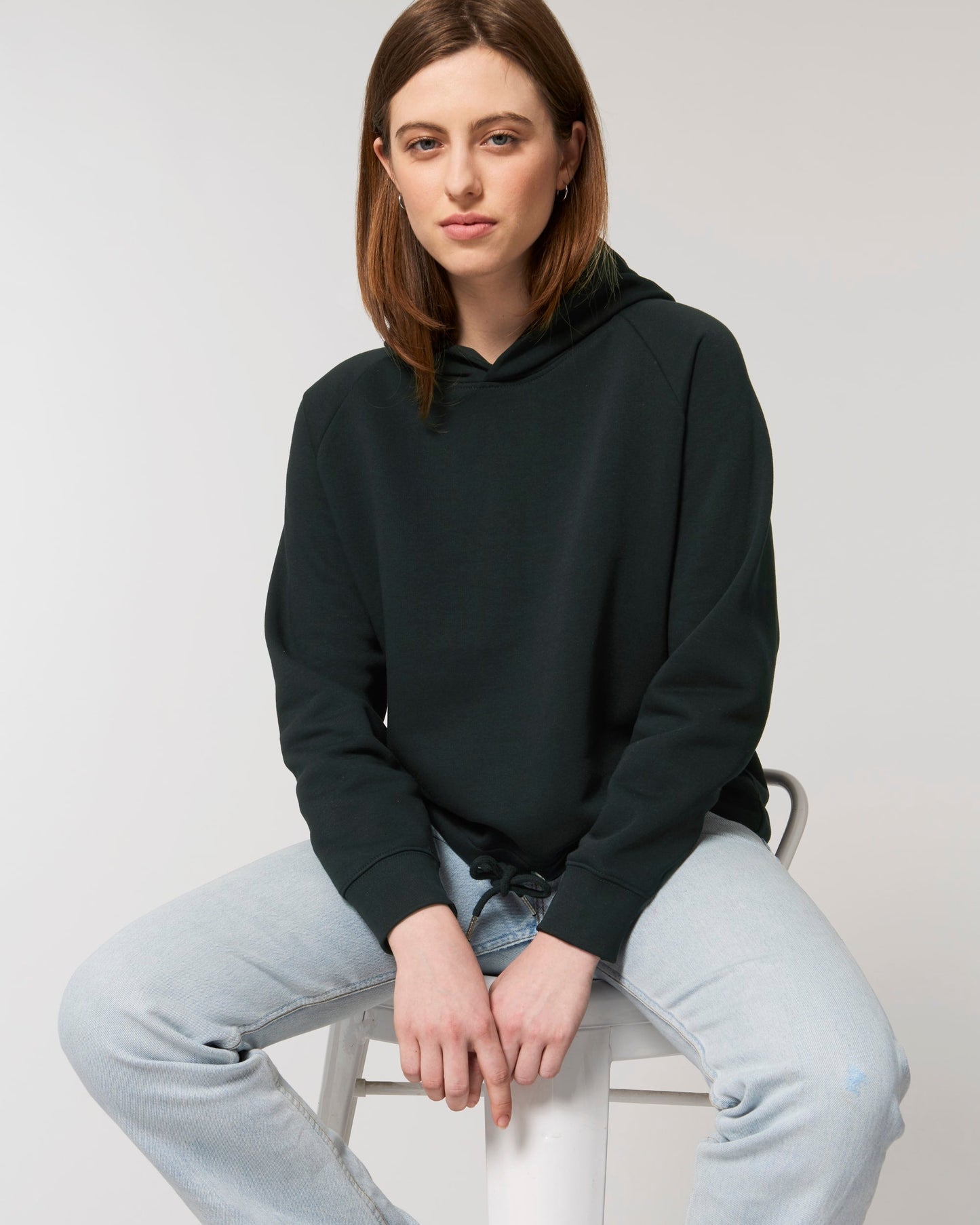 Womens Organic Cropped Hoodie