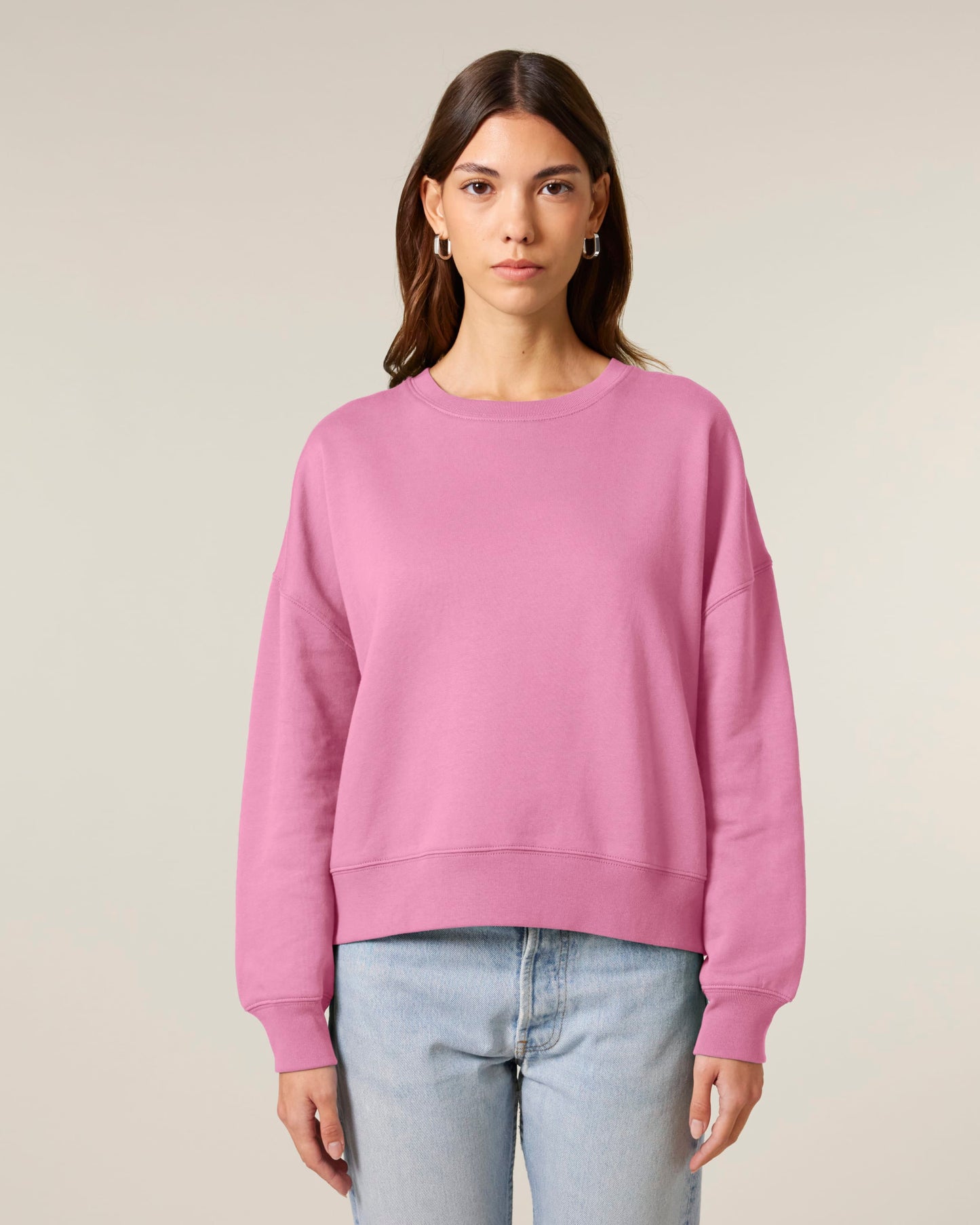 Womens Organic Dropped Shoulder Sweatshirt