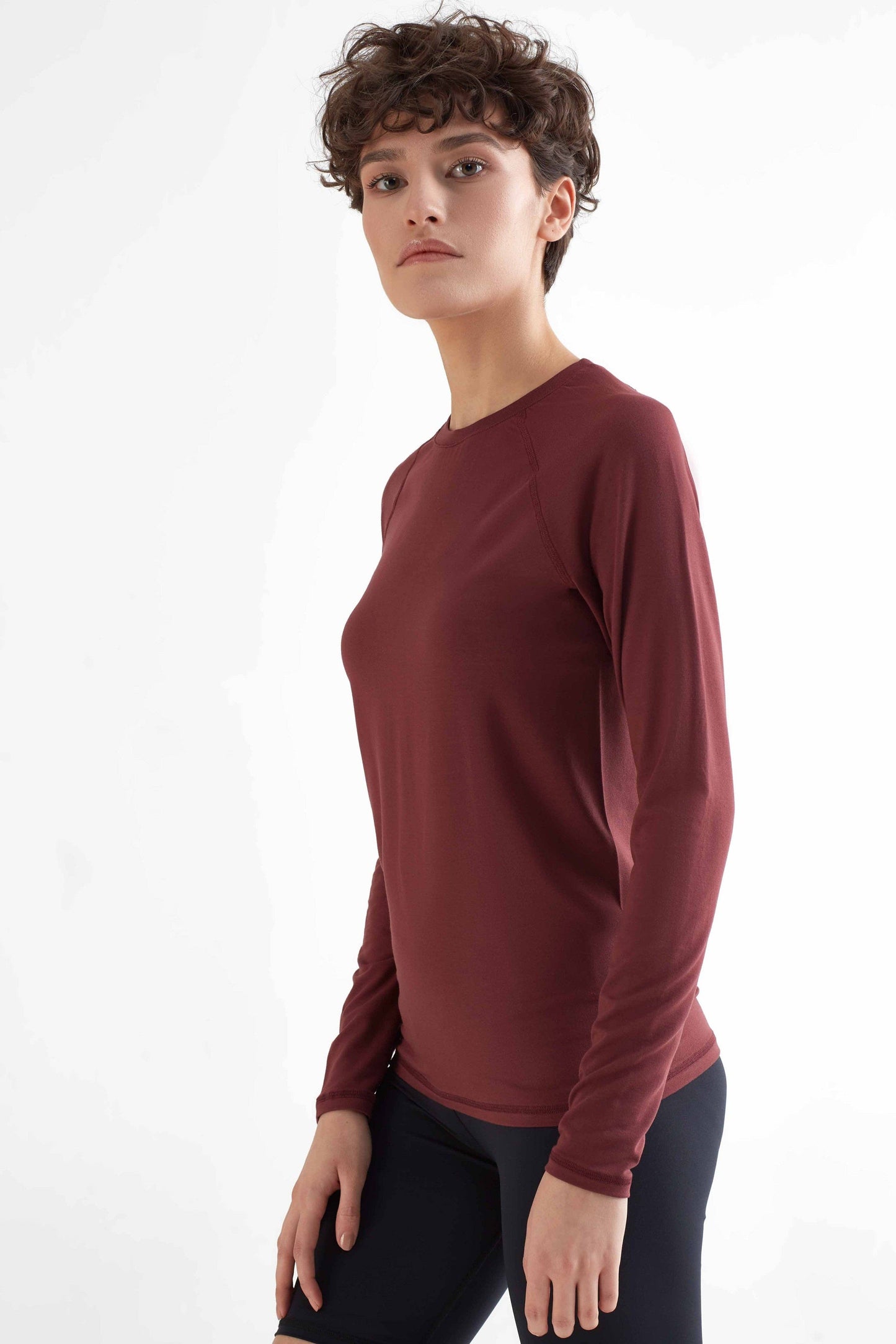 Womens Tencel Long Sleeve Shirt