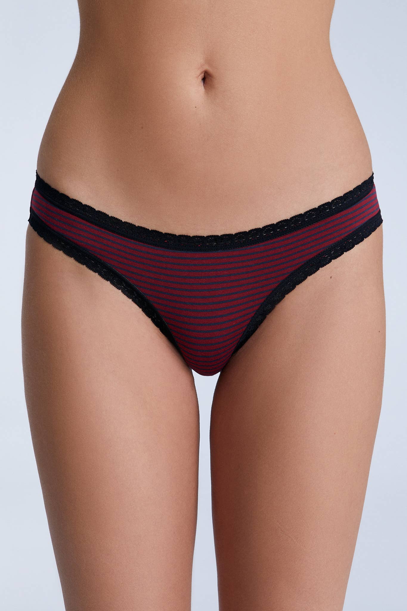 Organic Cotton Brief with Lace: Womens