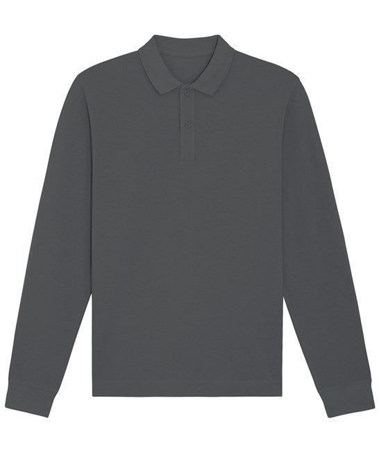 Mens Organic Long Sleeve Polo