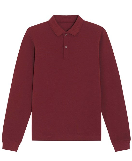 Mens Organic Long Sleeve Polo