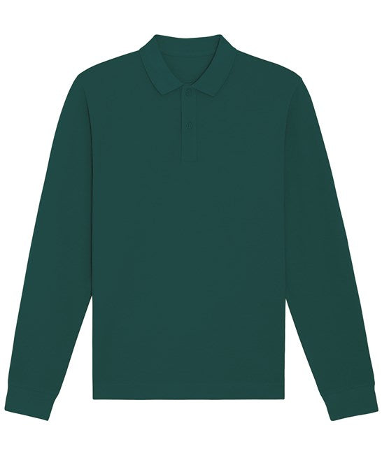 Mens Organic Long Sleeve Polo