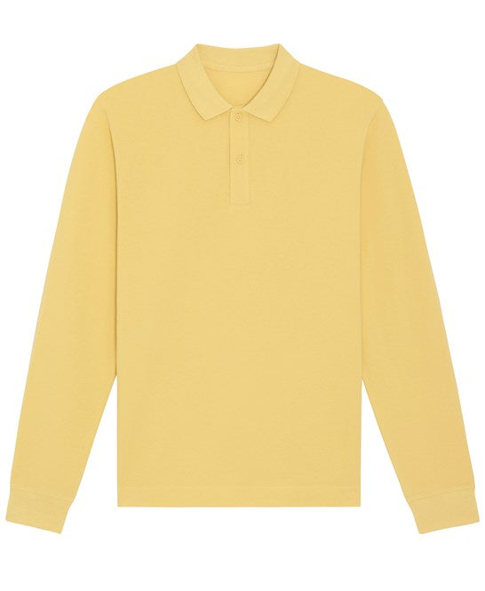 Mens Organic Long Sleeve Polo