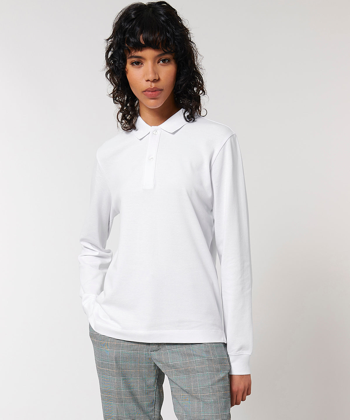 Mens Organic Long Sleeve Polo