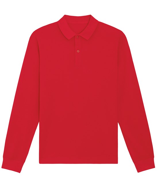 Mens Organic Long Sleeve Polo