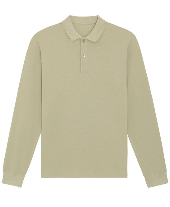 Mens Organic Long Sleeve Polo