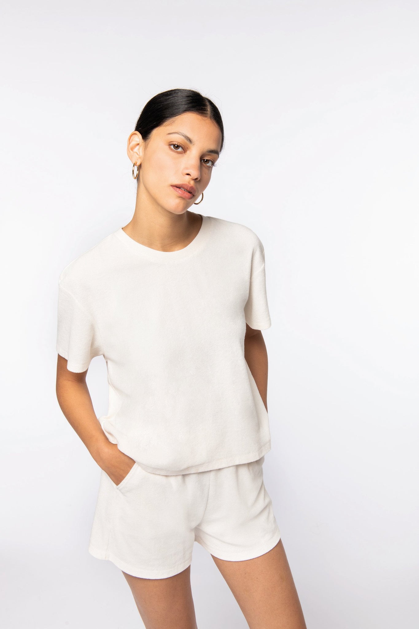 Womens Organic Towel-Feel T-shirt