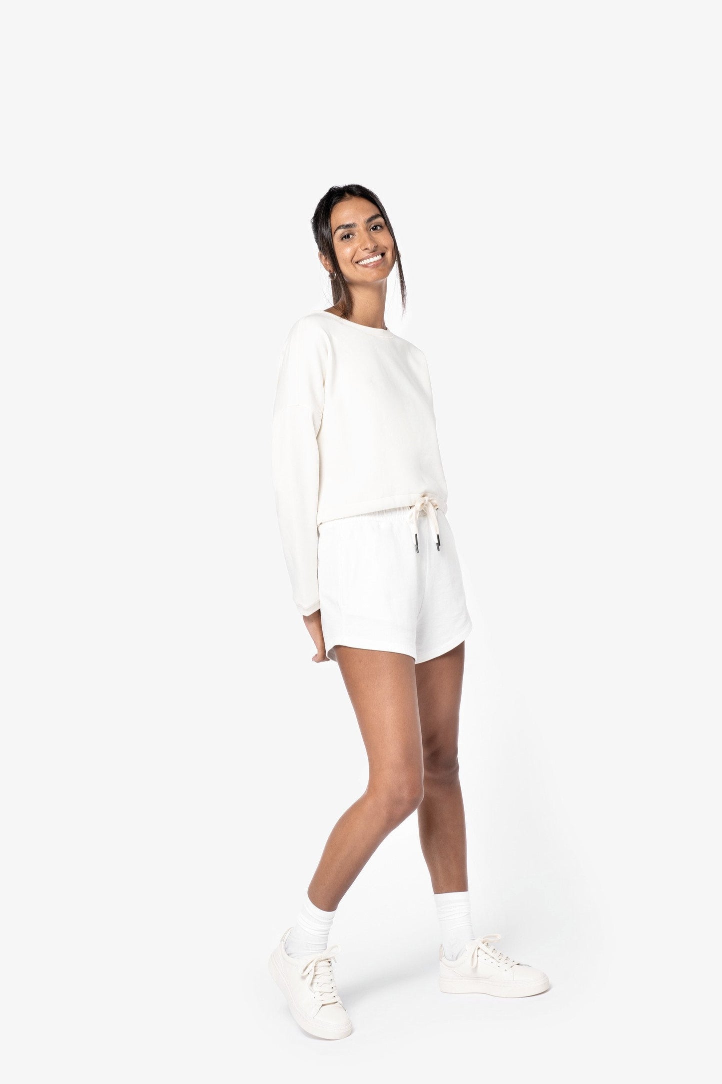 Womens Organic Oversized Cropped Sweatshirt