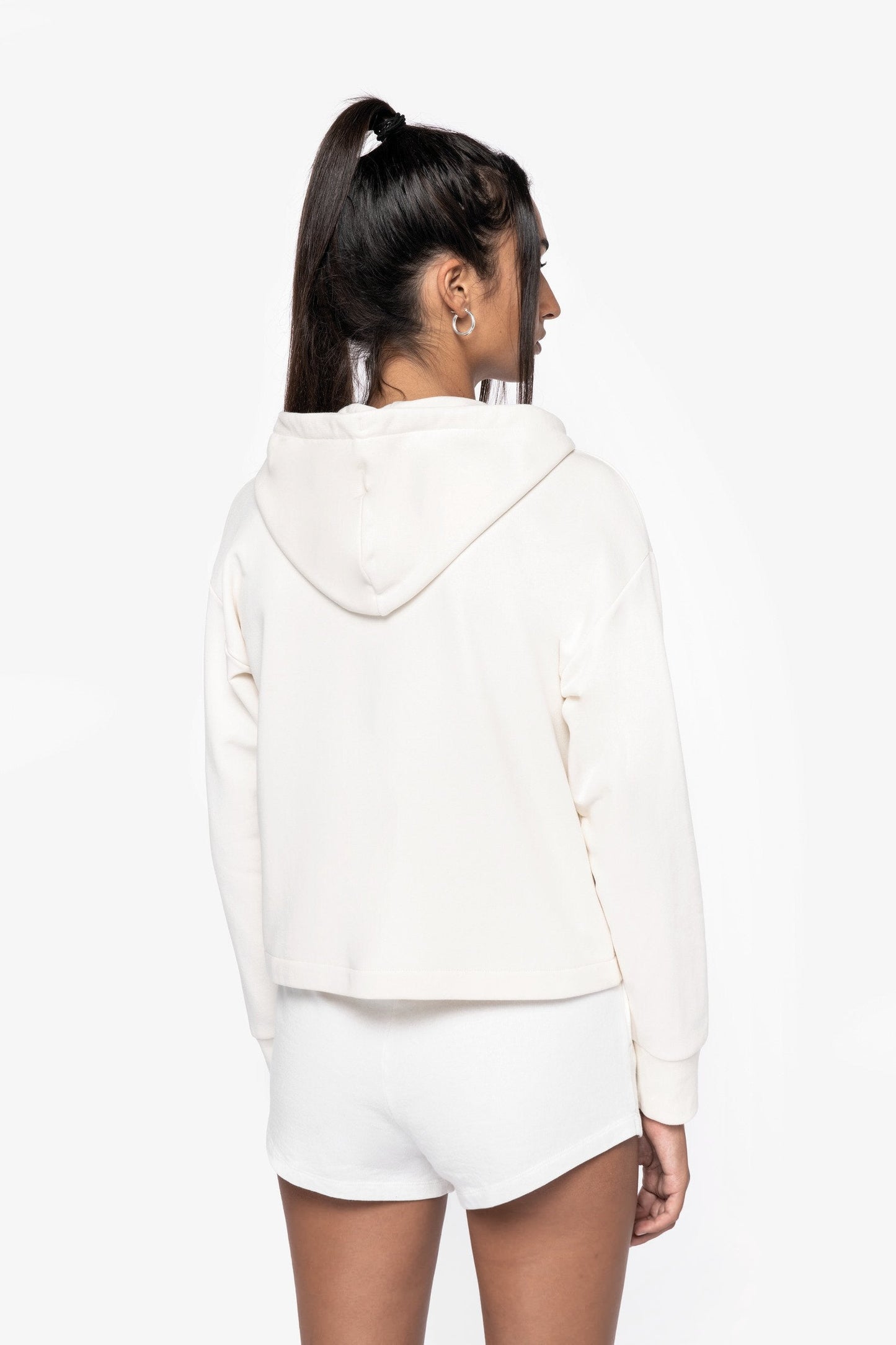 Womens Organic Full Zip Hooded Sweatshirt
