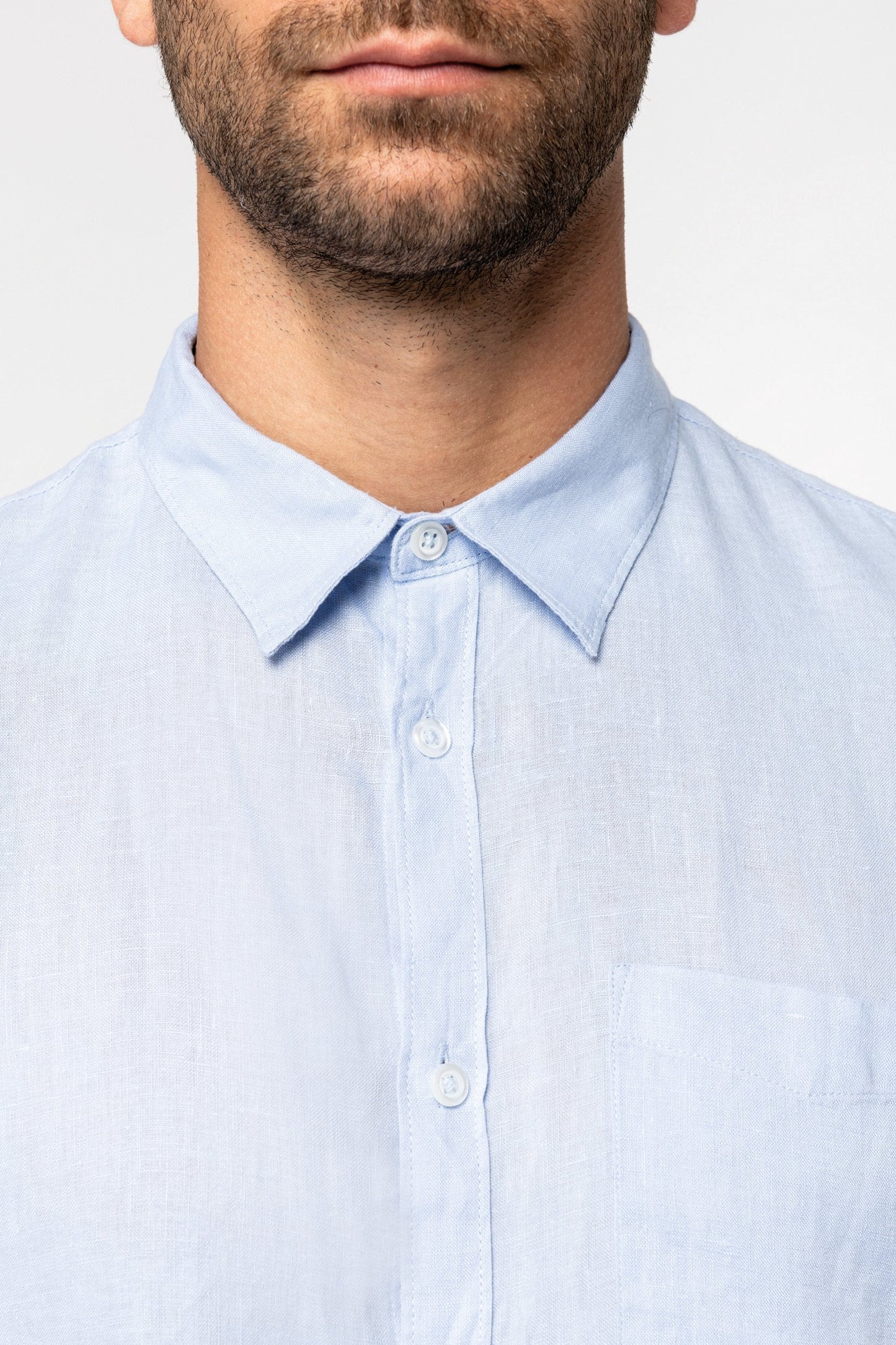 Mens Linen Long Sleeve Shirt