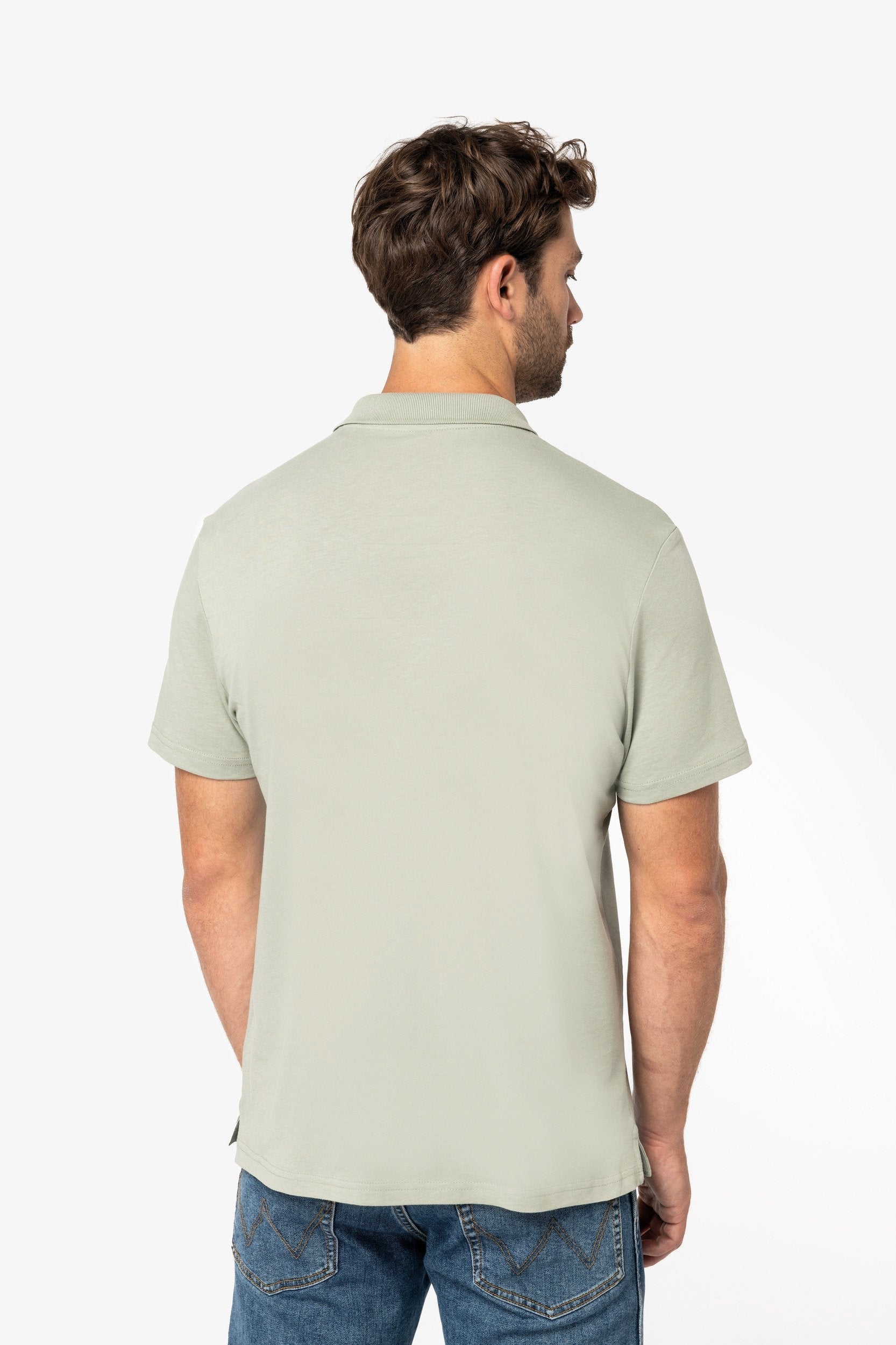 Mens Organic Jersey Polo Shirt