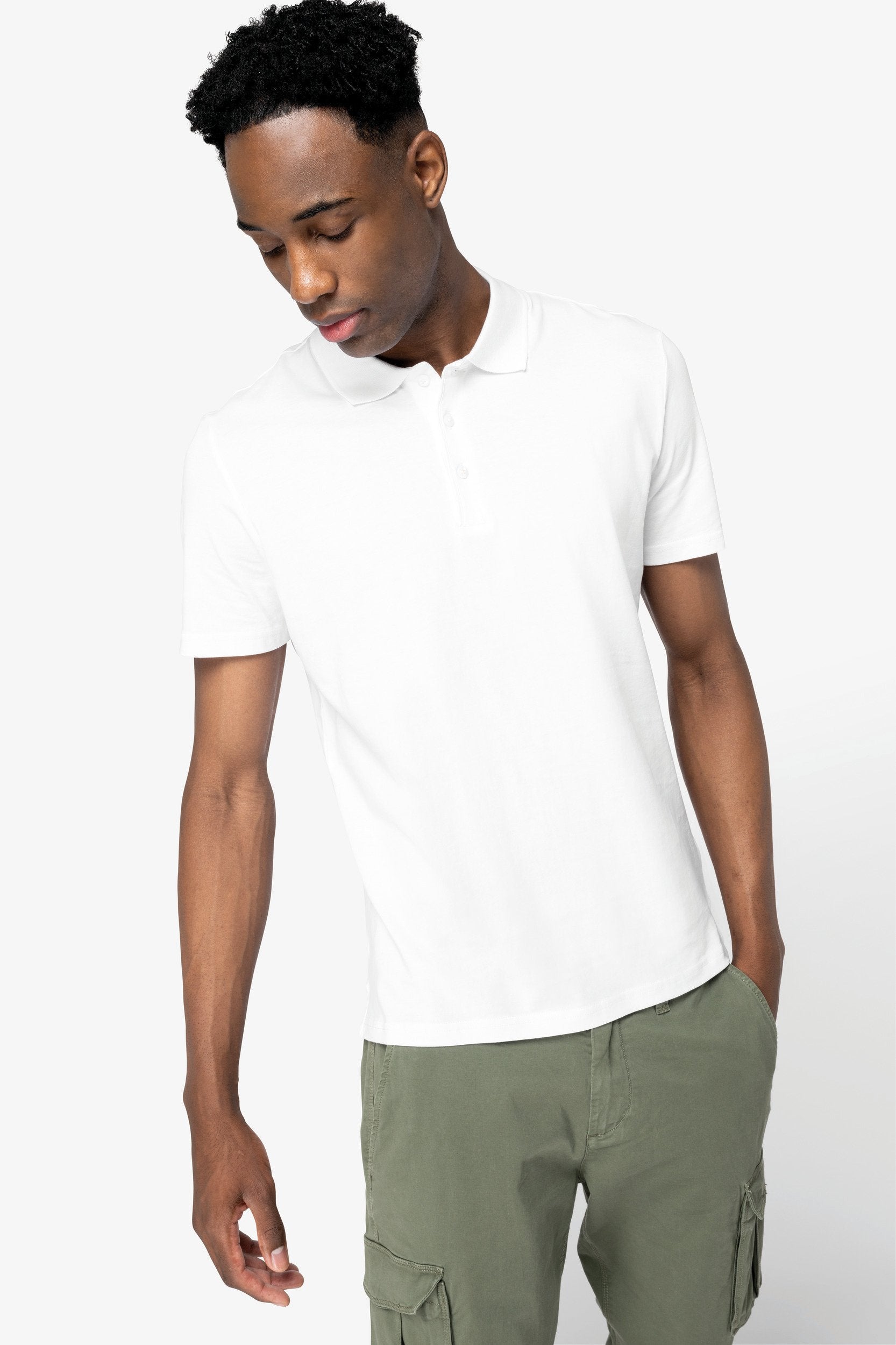 Mens Organic Jersey Polo Shirt